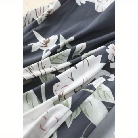 2025 new style home clothes for women three piece set including pure nightgown camisole nightdress and long pants Product details 3