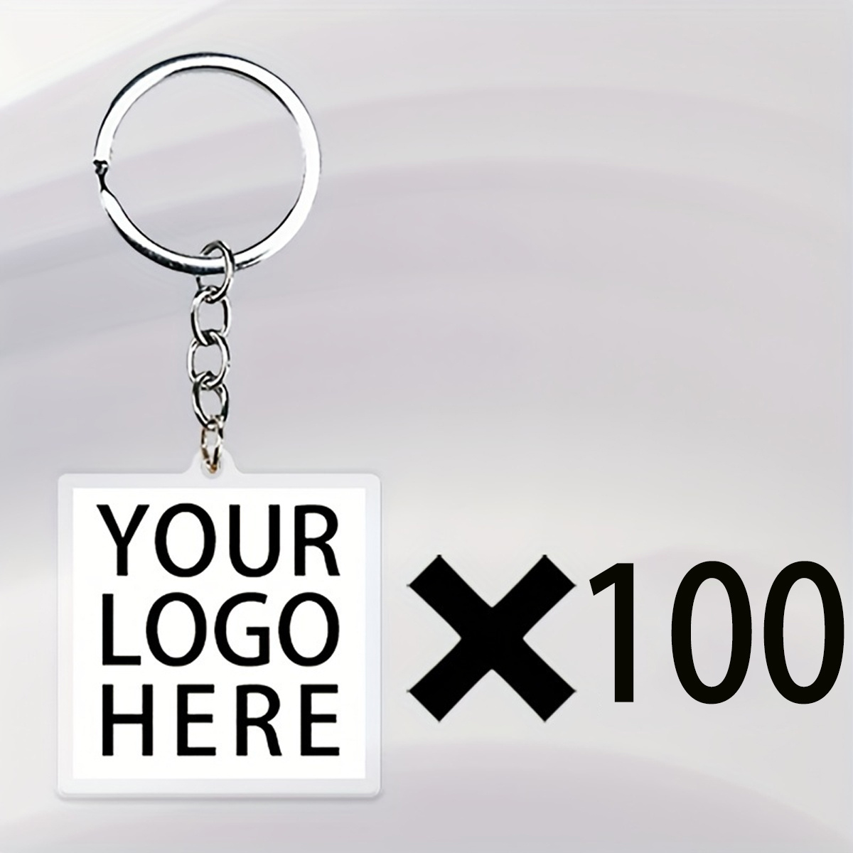 TEMU Gift For Her/him Custom Acrylic Photo Keychains, Personalized Square Key Tags For Printing Logos/pets/family/couple Photos, Anniversary And