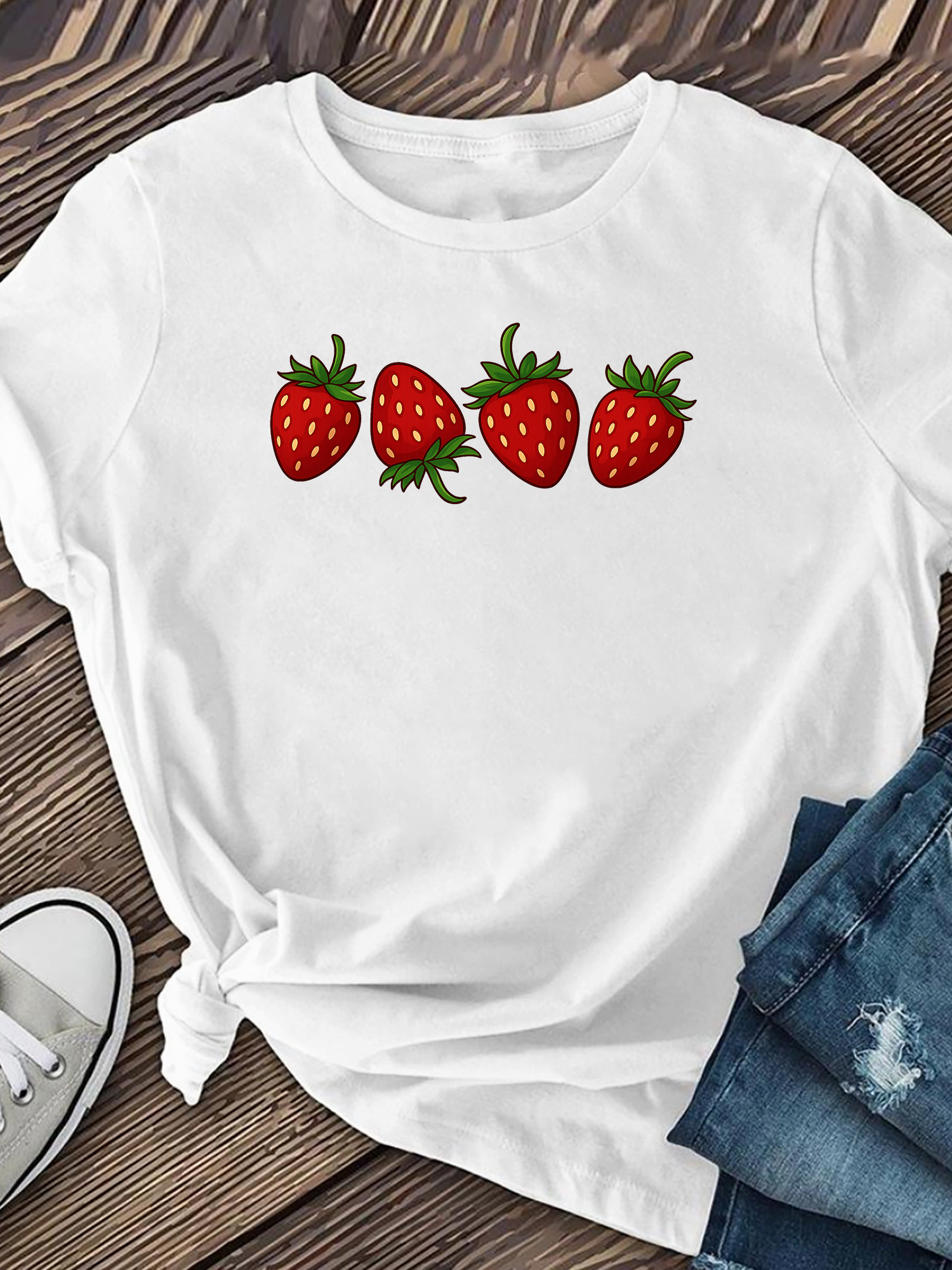 strawberry clothing women sold on Temu United States