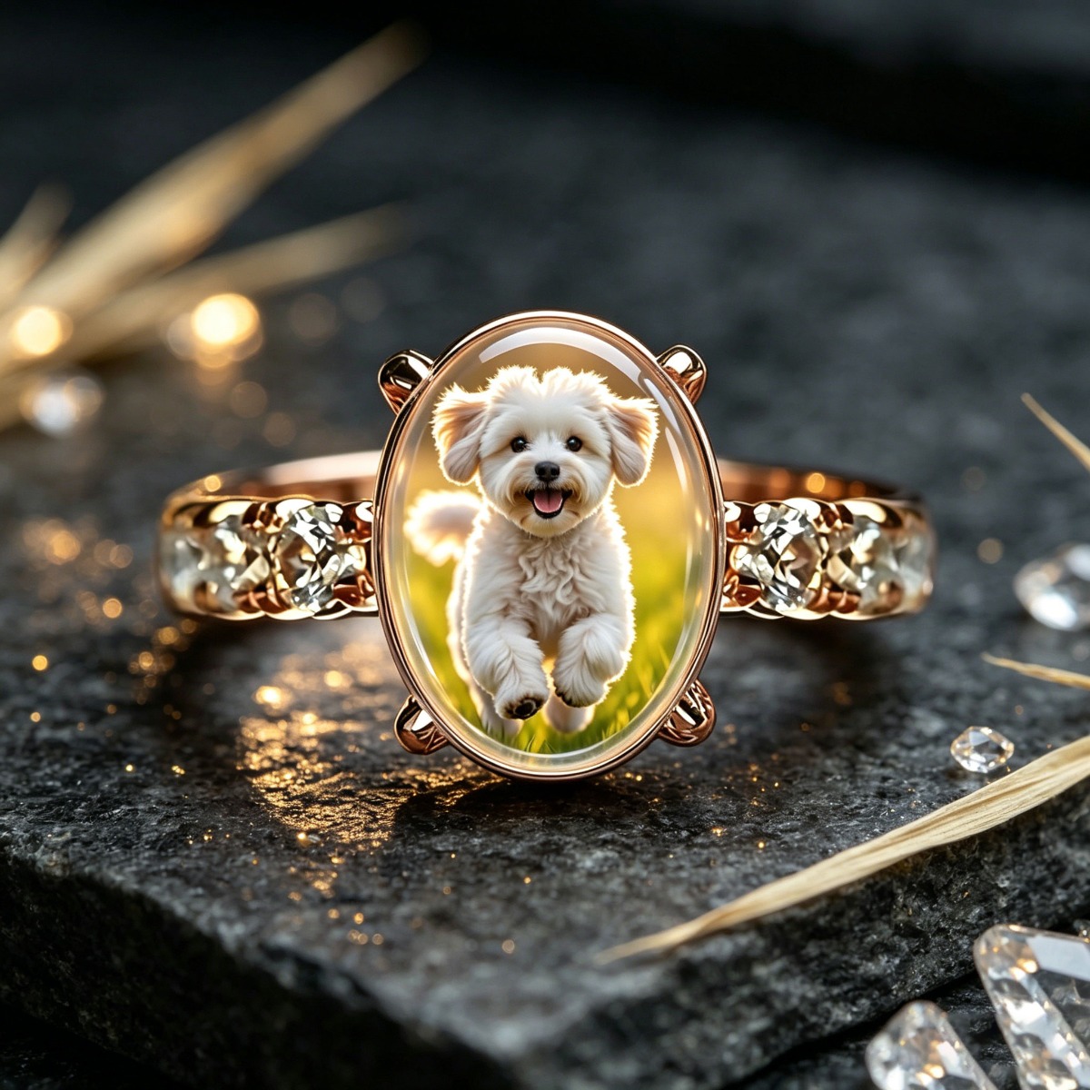 Women's Cute Sunshine Grassland Persian Pattern Fashion Ring