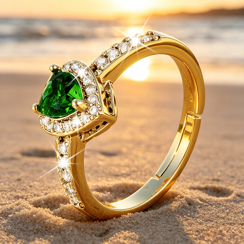 Women's High-Quality Golden Open Ring, Hypoallergenic & Versatile