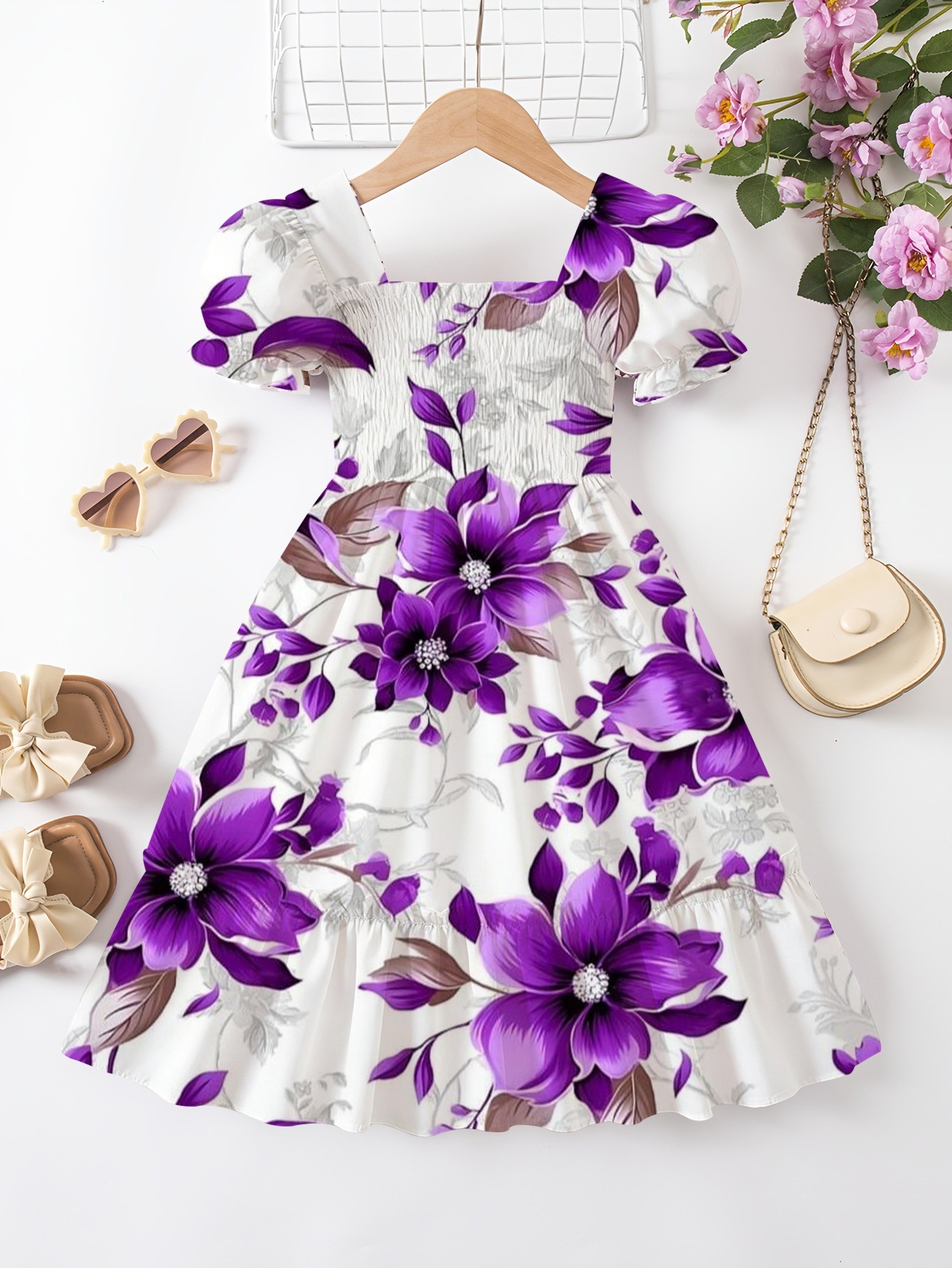 strapless open back dress Can't Leave You Now Magenta Purple Velvet Babydoll Dress – Shop the Mint main image 0