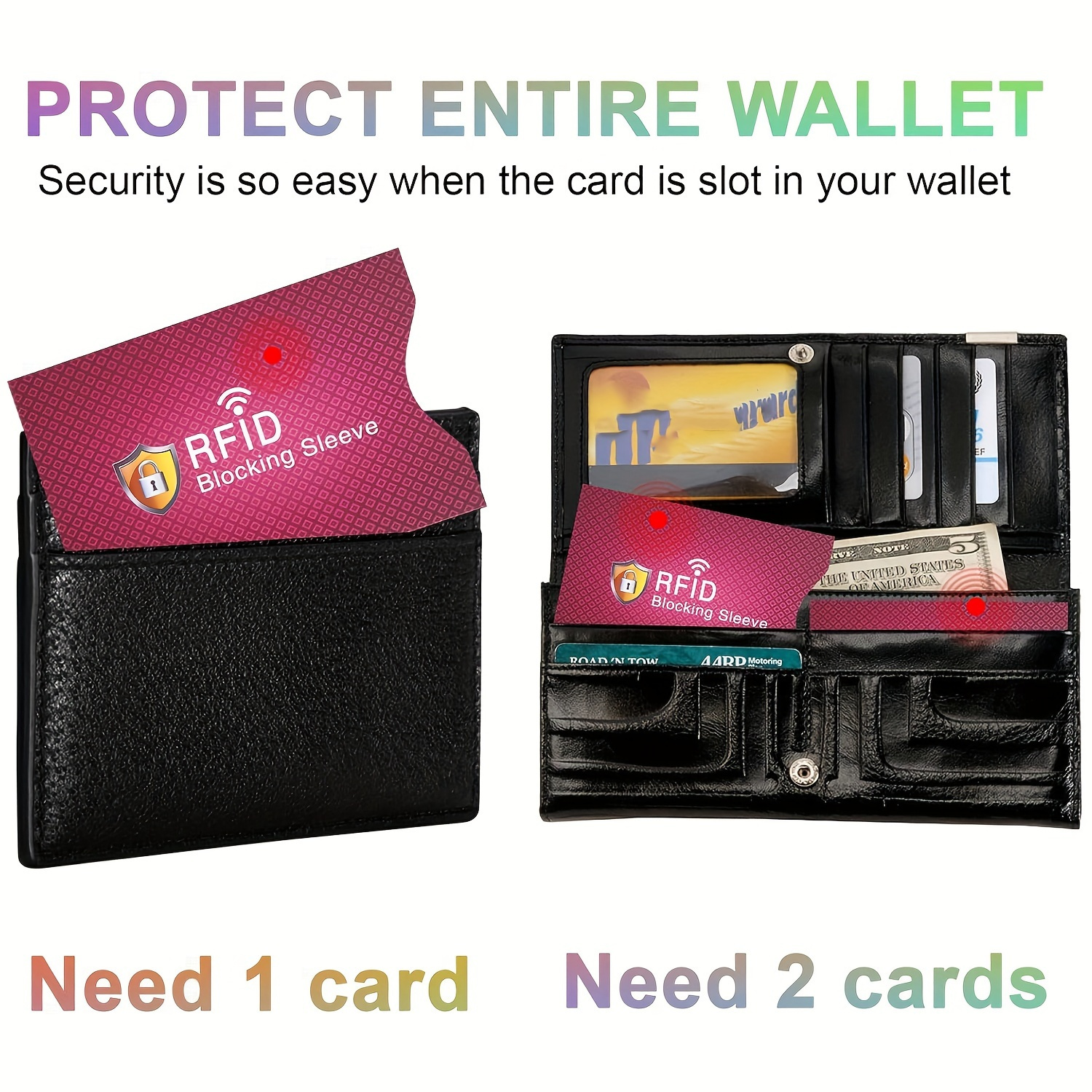 6pcs rfid blocking sleeves credit card holder protector - Temu