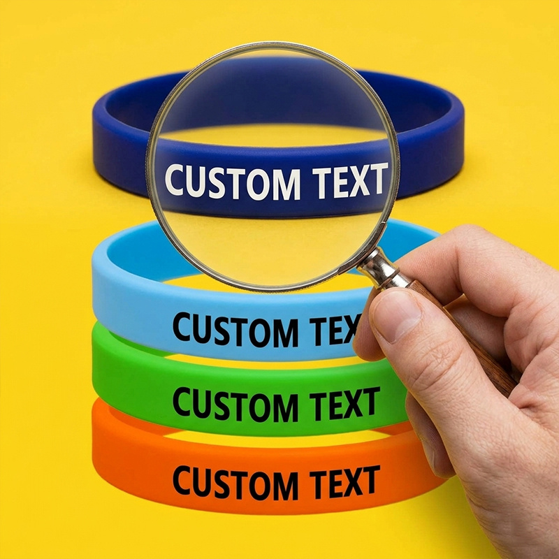 180pc Custom Silicone Wristbands Set, Personalised Gift