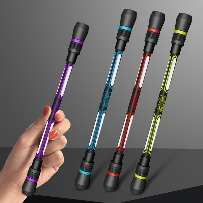 Random 1 Non-slip Grip Relaxing Twist Pen, Black Gel Ink, Suitable For Adults And Students - Office Supplies
