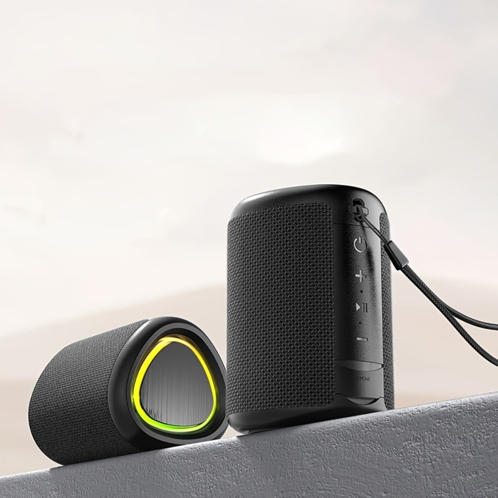 TEMU Bt Speaker, Portable Bt Speakers, Small Wireless Speaker, Mini Portable Speaker, Wireless Portable Speaker, Rgb Light, All Day Playtime, Bt 5.3,
