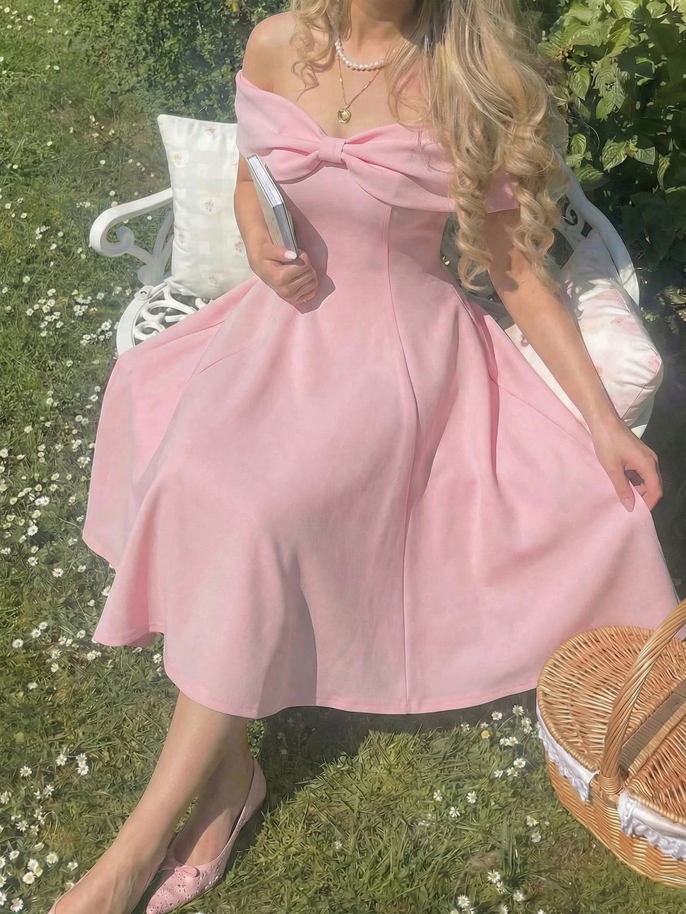 pink dress sold on Temu United States