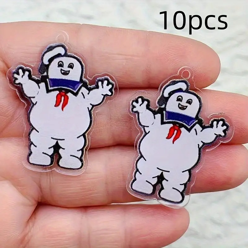 TEMU 2d Flat - 10pcs Of 2d Acrylic Pendants, Suitable For Jewelry Making Components And Additions For Keychains And Earrings | Earring Components |