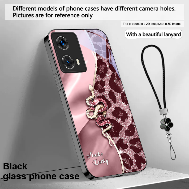 TEMU Phone Case: 2d Flat Golden Pink Suitable For Motorola For Moto G22/g24 Power/g24 4g/g34/g35/g45/g54 Eur Edition/g55/g75/g84 5g/g85 5g/edge