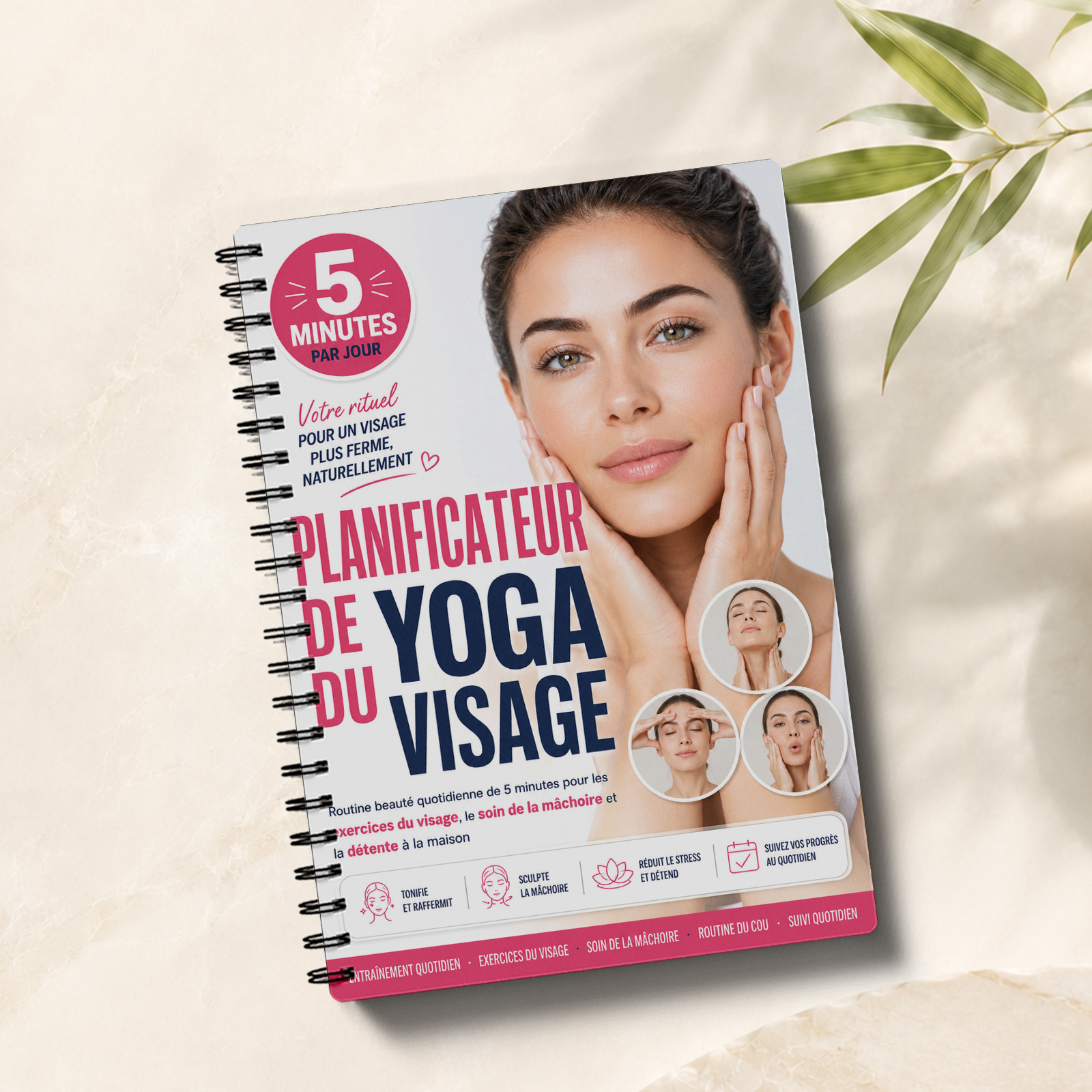 TEMU Carnet de pour Femmes et Adultes - Journal d'Exercices Faciaux de 30 Jours avec des Soins de , Journal d'Éclat Adapté à de Soins, Journal
