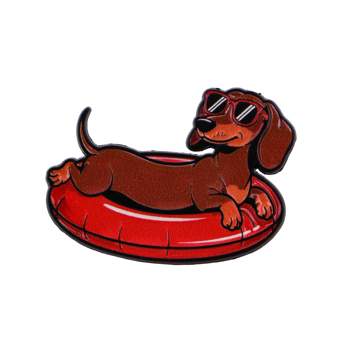 TEMU 1pc Cute Dachshund Lapel Pins Badges Brooch For Clothes Enamel Pins Backpack Accessories Decorative Jewelry Gifts