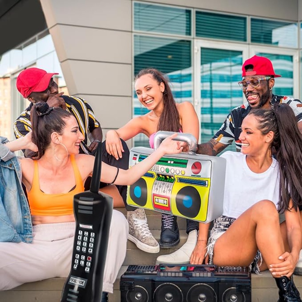 7pcs 80s 90s retro rap costume heavy duty hip hop party - Temu