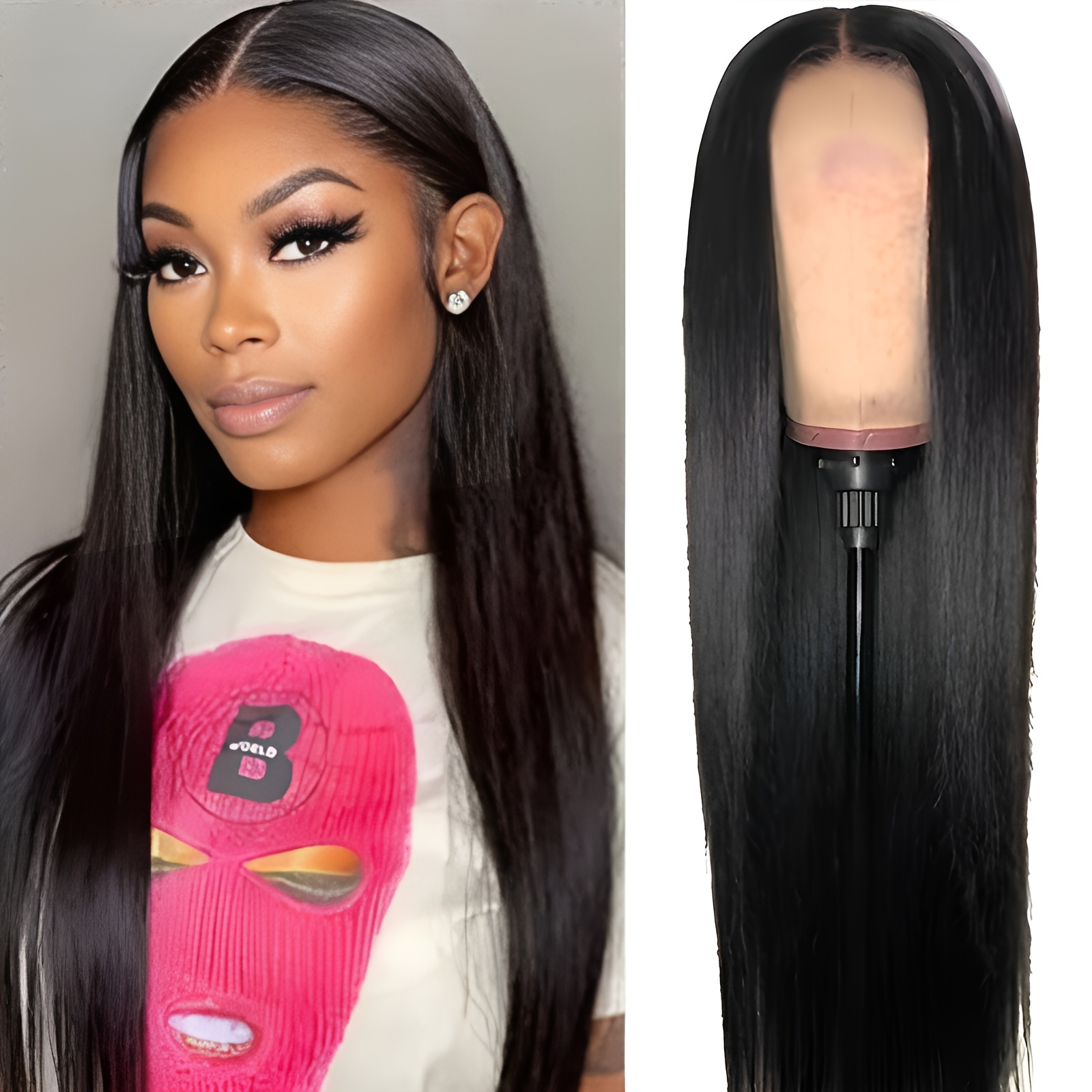 Women's Straight Synthetic Bob Wig - Heat-Resistant Synthetic Hair, Natural Look Everyday & Cosplay Costume Party Wig, Sleek Straight Style for All Light Beige Tones & Ethnicities - Easy Maintenance, Versatile Hairpiece