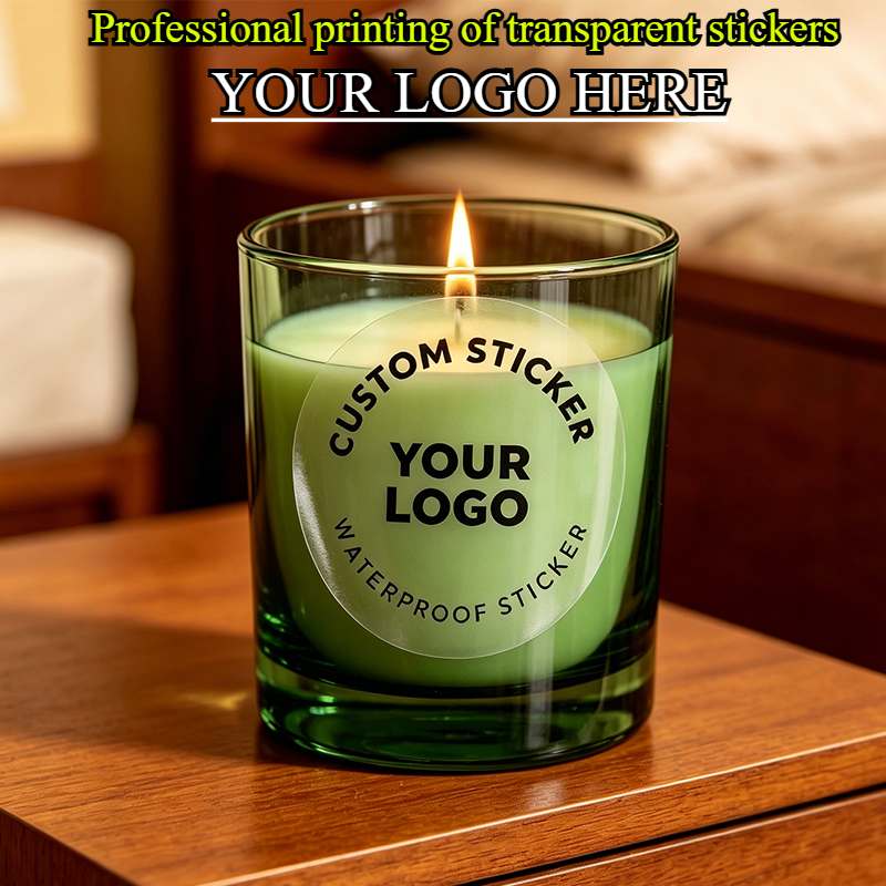 TEMU 45-445pcs Customized Transparent Waterproof Personalized Circular Stickers. Photos, Images Or Logos. Easy To Peel Off. Suitable For Birthdays,