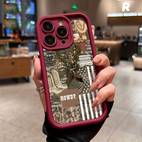 phone case for iphone 16 pro max 15 plus 14 11 xr xs western inspired art shockproof soft silicone cover