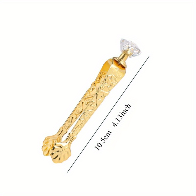 E-shop Luxuriöse Goldene Metall-Kohlefeuerpinzette & Clip - -Verbrennung Solider Räucherstabhalter Zubehör, Werkzeug mit Duftstift Kompatibilität für ,