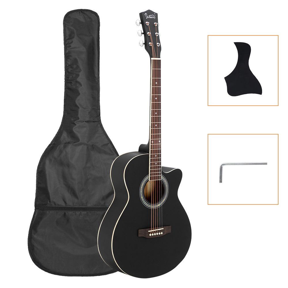40-Inch GT501 Cutaway Folk Guitar with Spruce Top in Burlywood End... product image 11