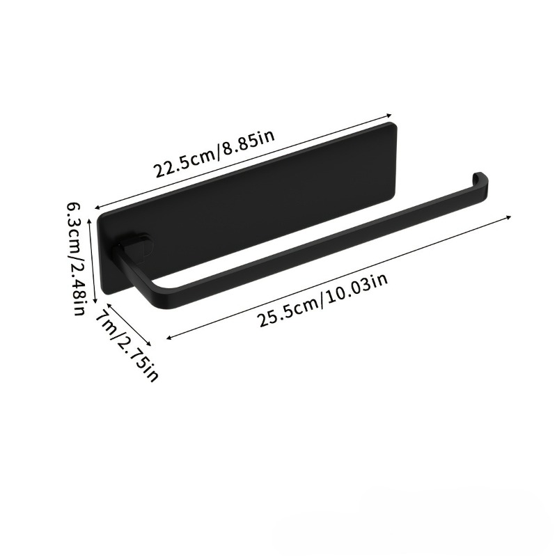 Image of 1 Towel Holder, Modern Kitchen Towel Rack, Made Of Sturdy Plastic, No-drill Installation, Space-, Suitable For Commercial And Home Environments, A Must-have Kitchen Essential .