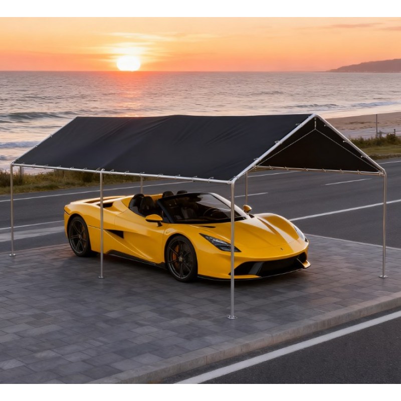 automobile shelter featuring ball bungee cords carport top uv resistant canopy replacement