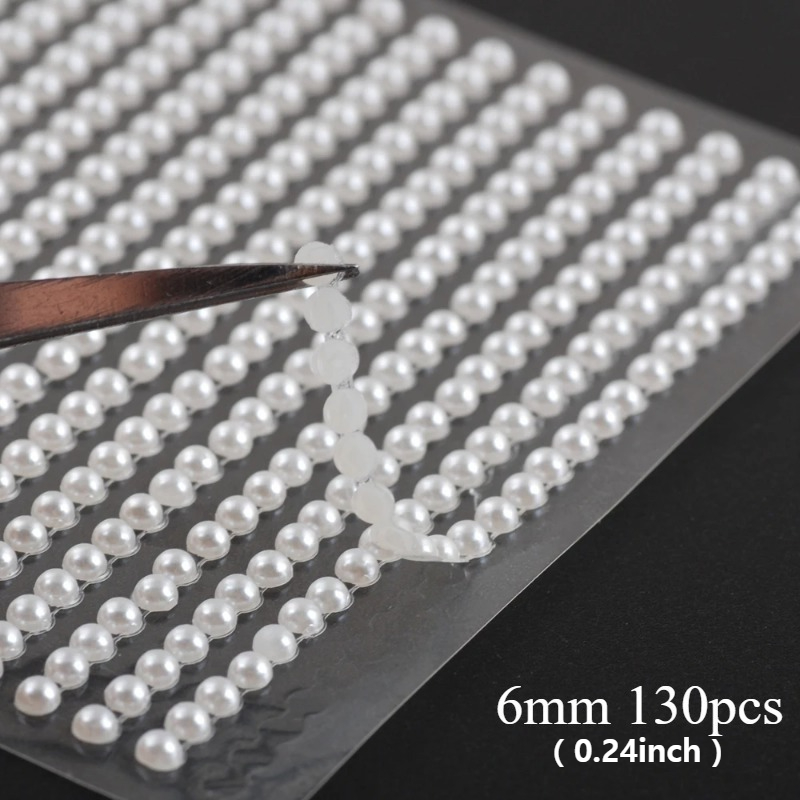 TEMU ["Pegatinas de Perlas] 4Mm 5Mm 6Mm Pegatinas Autoadhesivas de de Perlas Acrílicas | Pegatinas Autoadhesivas de Cristal de de Diamantes de ,