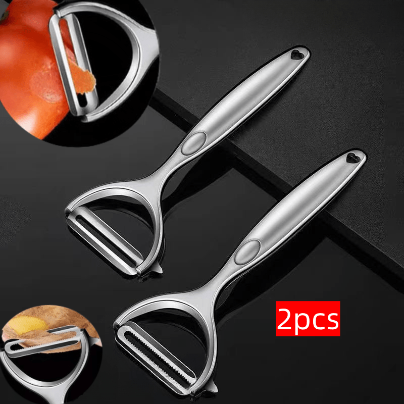 E-shop 2er-Set Schälmesser Obstmesser Schaber Schälmesser Kartoffel Augen Ausgraben Melonen Schäler