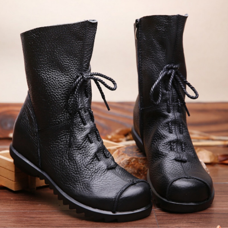 genuine leather boots for women sold on Temu United States