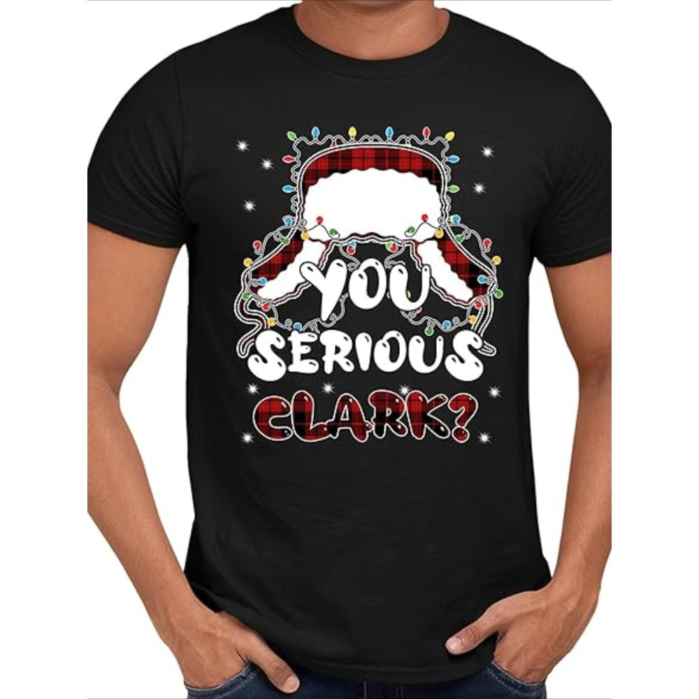 

christmas T-, Are You ,  Christmas Hat, Christmas Checked T-, For Men And Women." -220g100% T-