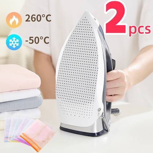 2pcs iron pads and high temperature resistant ironing cloth high temperature resistant and durable random colors suitable for all irons applicable to fabrics essential for home and apartment
