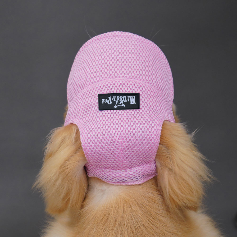 TEMU Pet Dog Cap With Ear Holes Adjustable String Dogs Cats Outdoor Peaked Cap Hat Summer Sport Hat Puppy Small Medium Large Dogs