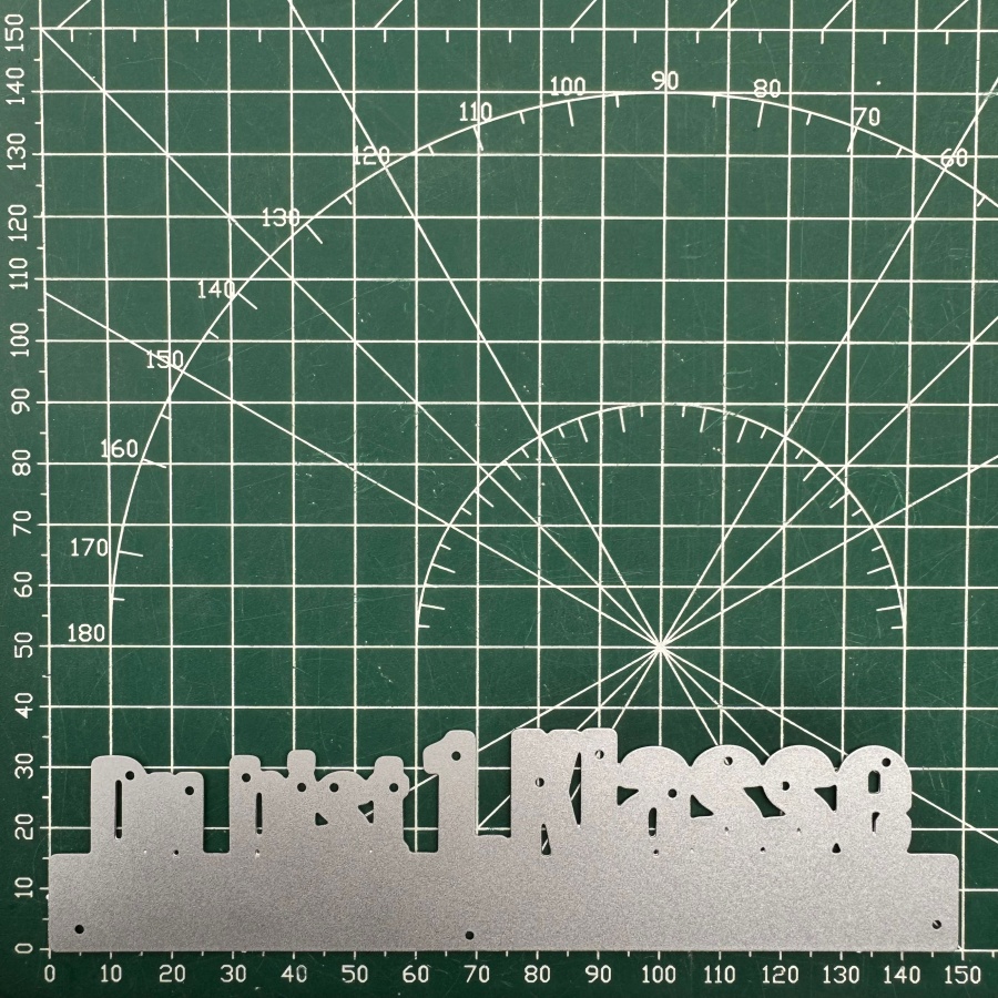 Image of German Letter Du Bist 1. Klasse Metal Cutting Dies For Scrapbooking Card Making Stencils Embossing Craft Decoration