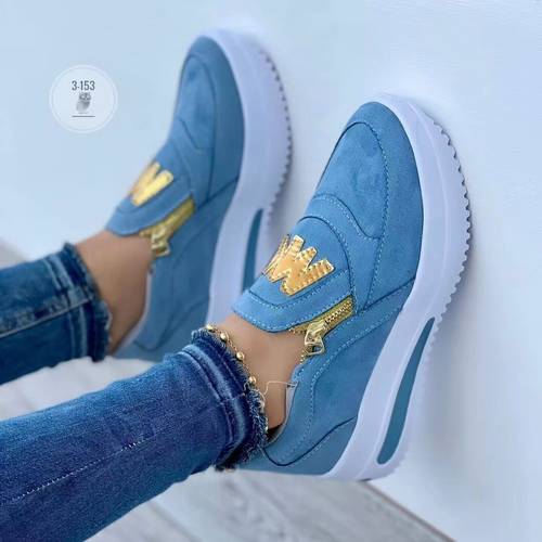 sneakers plus size summer european and sports zipper womens single shoes womens shoes round toe