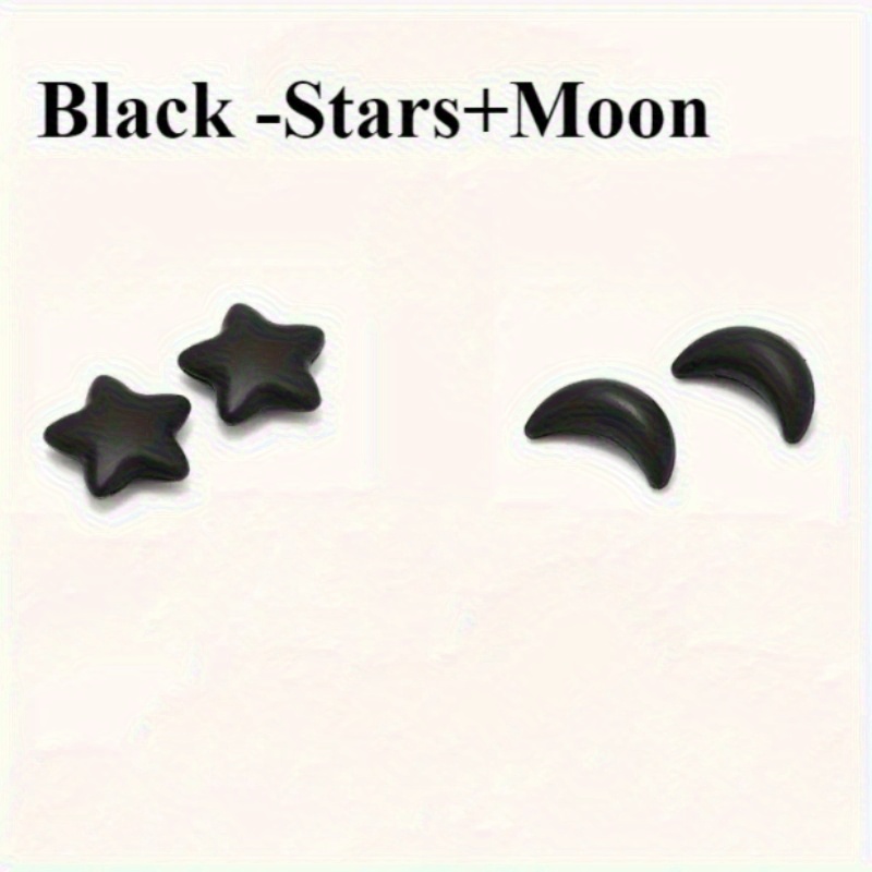 TEMU 2 di Ganci per Orecchie Antiscivolo per Occhiali, Supporto Antiscivolo per , a Forma di Stella e Luna, Adatti per , Accessori per Occhiali