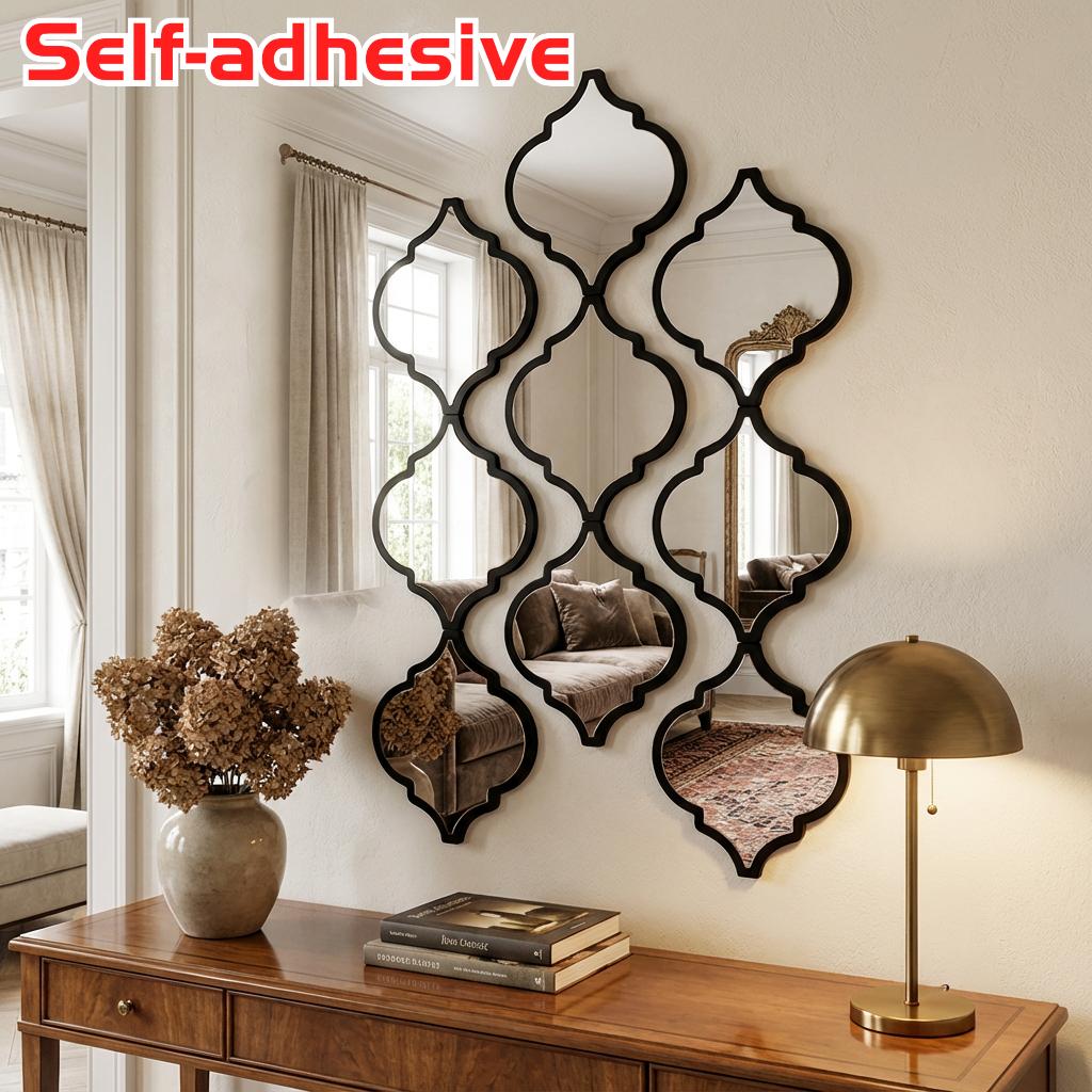 item picture 9pcs 12pcs large moroccan wall   panels black   suitable for bathroom living room entryway plastic frame with panels wall mounted for home   gift for housewarming wedding moroccan  