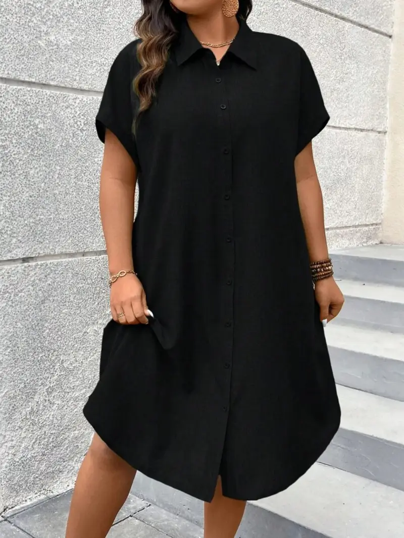 plus size plus size womens summer solid color short sleeve - Temu plus size plus size womens summer solid color short sleeve - Temu