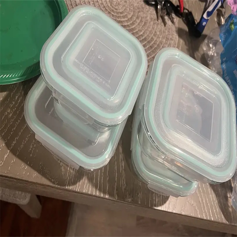 16pcs glass serving containers with lids lunch containers for storing food insulated lunch boxes lunch boxes airtight kitchen containers for   vegetables and sandwiches airtight storage microwave oven freezer and dishwasher safe Product details 4