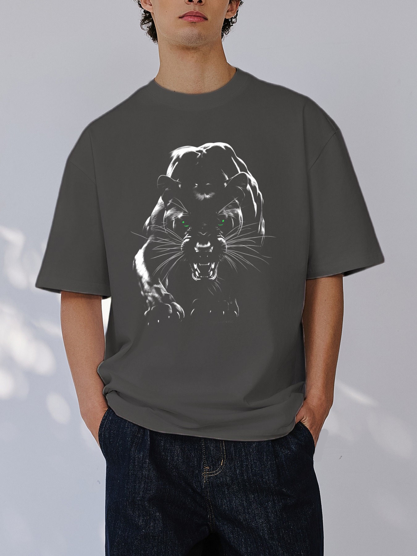 men leopard shirt sold on Temu United States