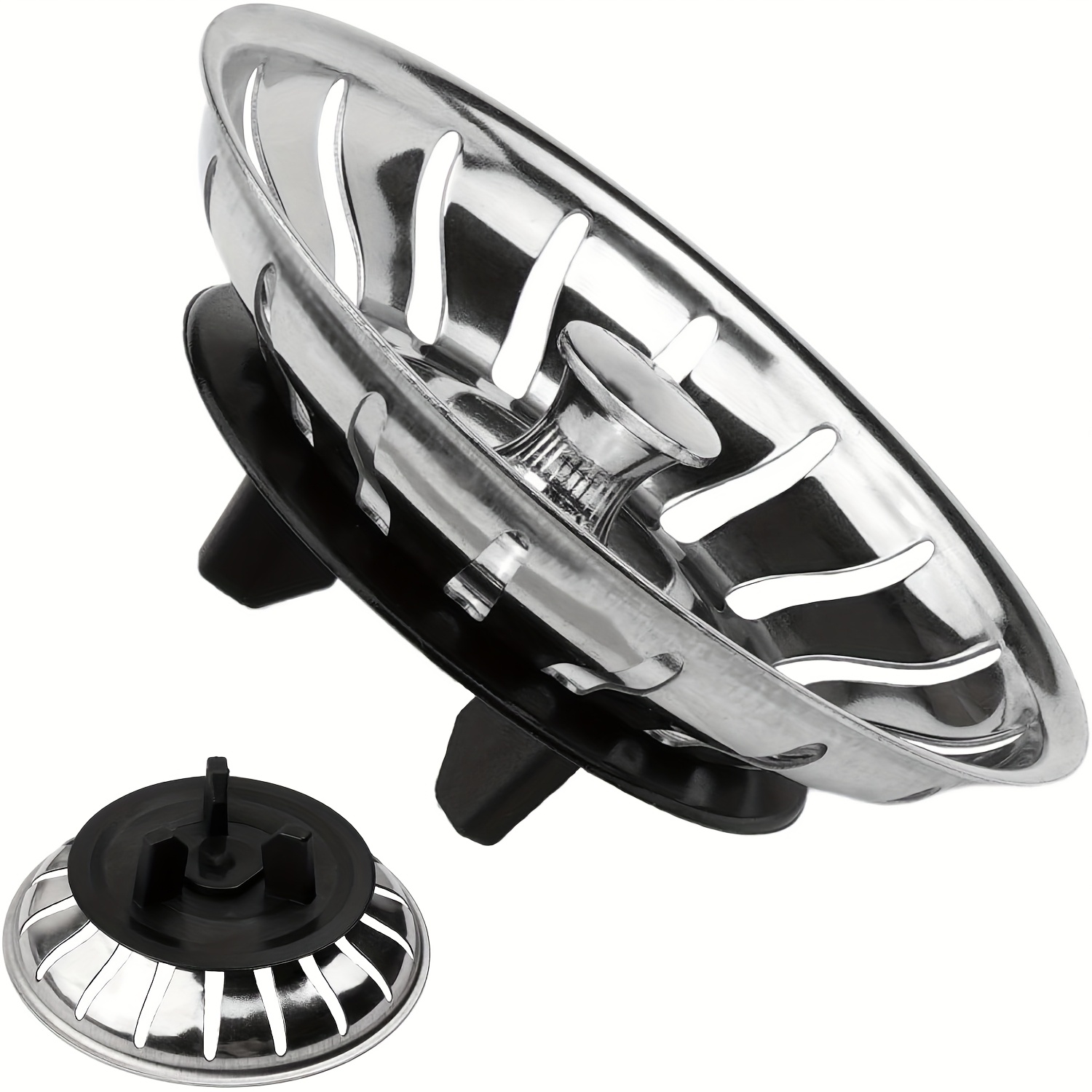 Plug Strainer Basket With Seal 80mm Suitable For Atlant Domsjo Sink Sealing Ring Siphon Replacement (1pc) (seal (tripod))
