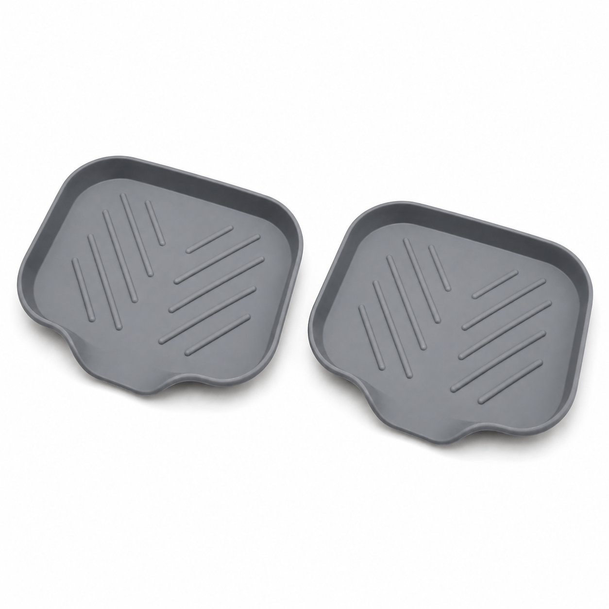 TEMU 2 piezas de jaboneras de cocina de silicona – Bandeja autodrenante para encimera y fregadero | Antideslizante y flexible – Mantiene el jabón y