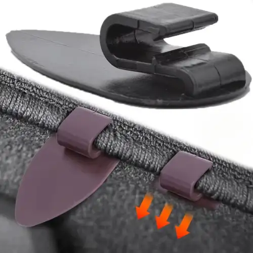 20-Pack Black Anti-Slip Car Floor Mat Clips – Universal Carpet Fixing Grips