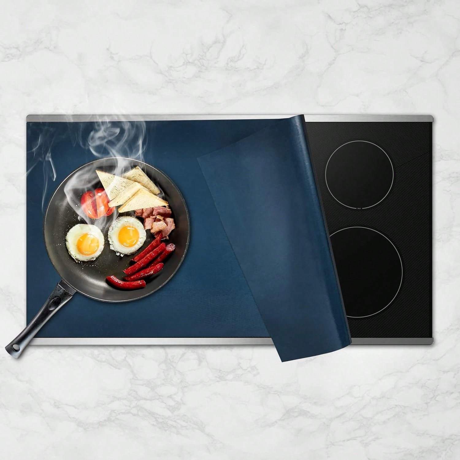 

1pc Induction Cooktop Mat, 20.4x30.7 In, , Antiscratch, Safe, Cuttable, Multipurpose Use