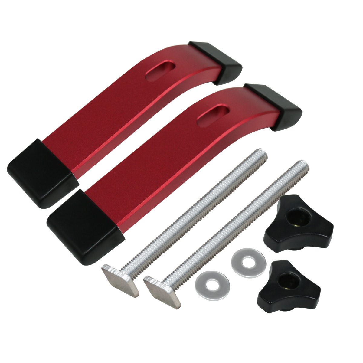 E-shop Verstellbarer Aluminiumlegierungsbankzangen mit -Schiebblock - Holzbearbeitungstischpressplatte, Höhenverstellbares Design für sicheres