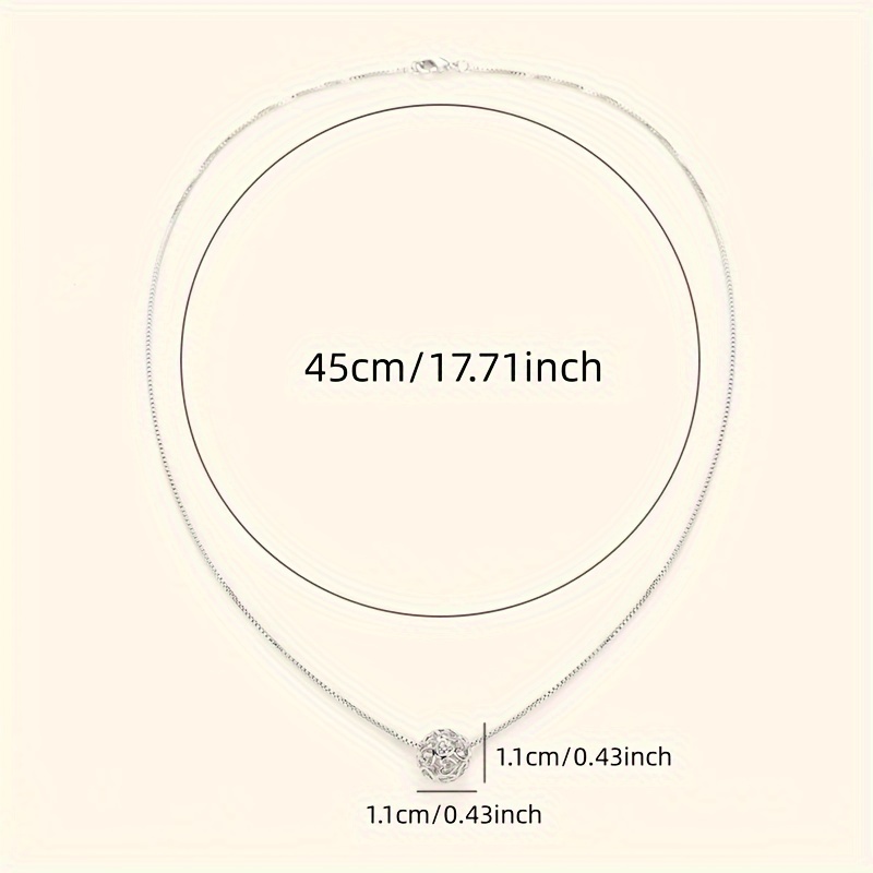 Heart Splicing Necklace, Creative Fashion Pendant