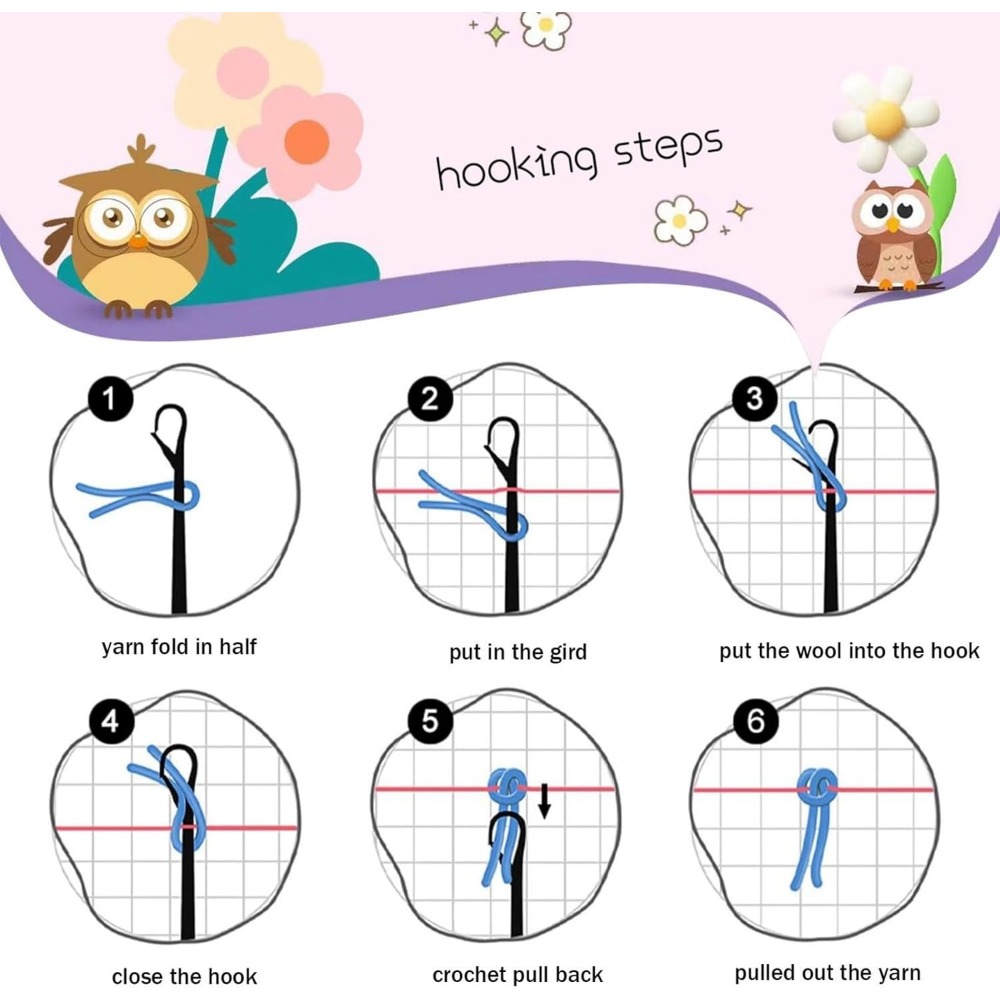 DIY Latch Hook Carpet & Tapestry Making Set