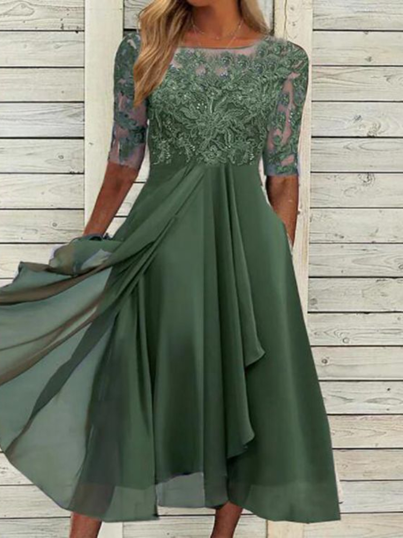 green dress temu green elegant dresses sold on Temu United States