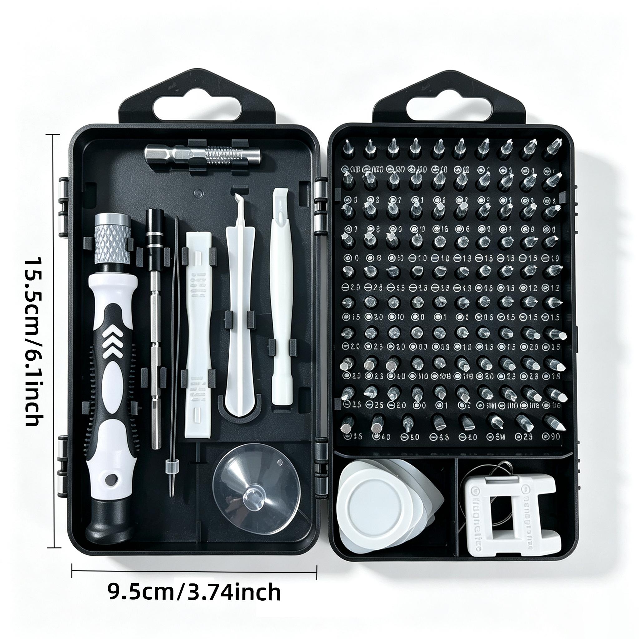 TEMU 116pcs Precision Screwdriver Set, Made Of Vanadium, Magnetic Repair Tool Kit, Non-slip, Ergonomic Handle, Suitable For Electronics, Phones,