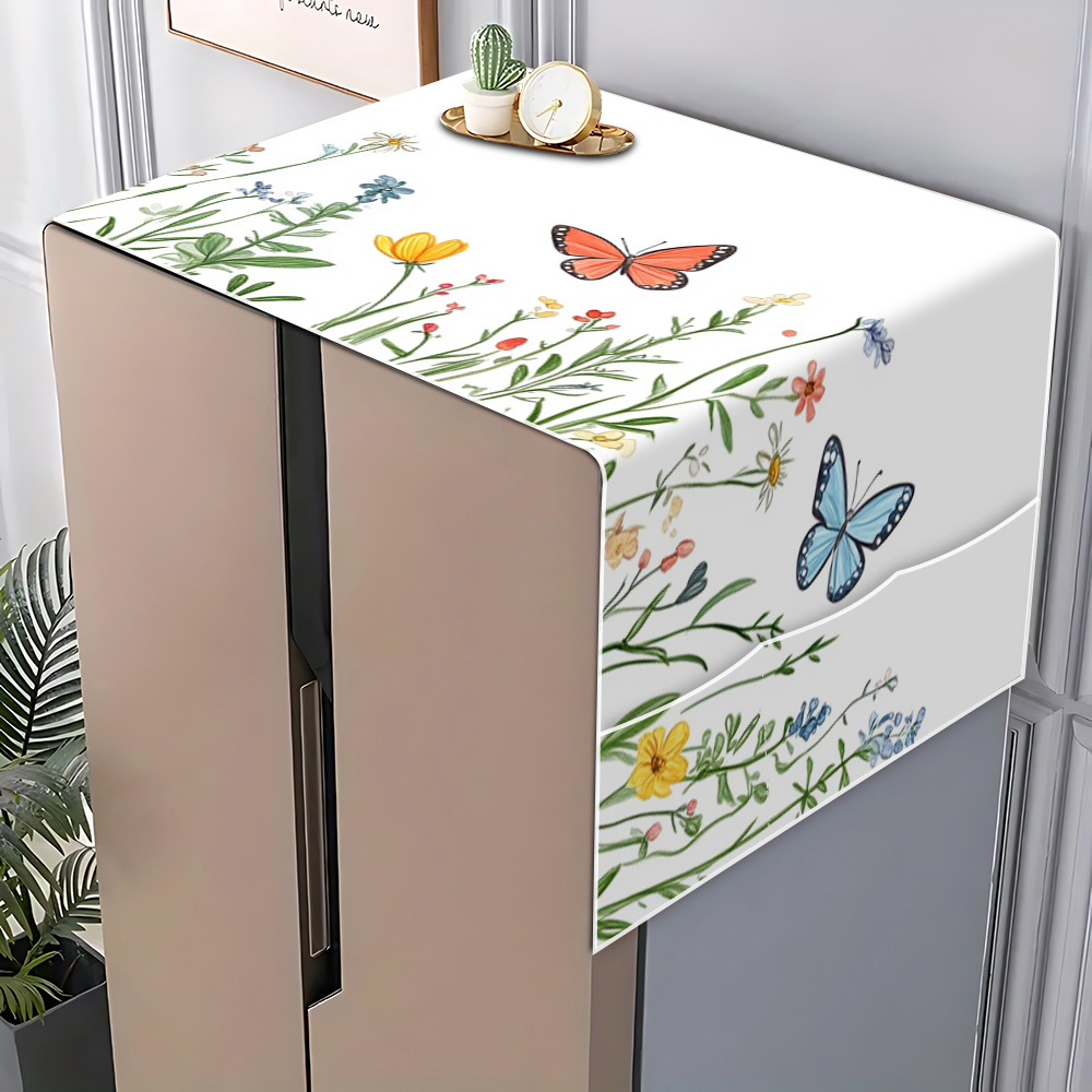 TEMU Copertura per elettrodomestici 1 pz con di e - Multiuso per frigorifero, microonde e lavatrice, copertura decorativa lavabile adatta per uso e ,