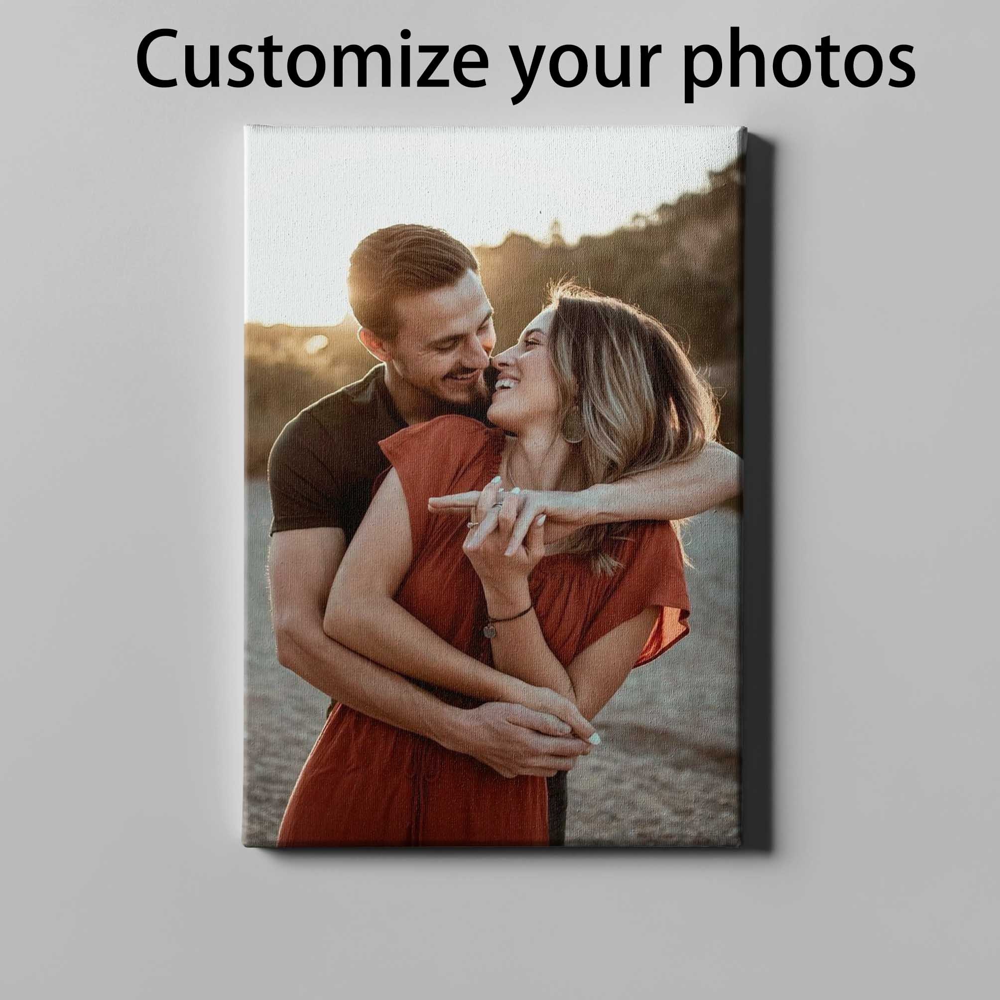 1  couple photo print framed canvas     to textile material ideal for home decor keepsake gift details 0