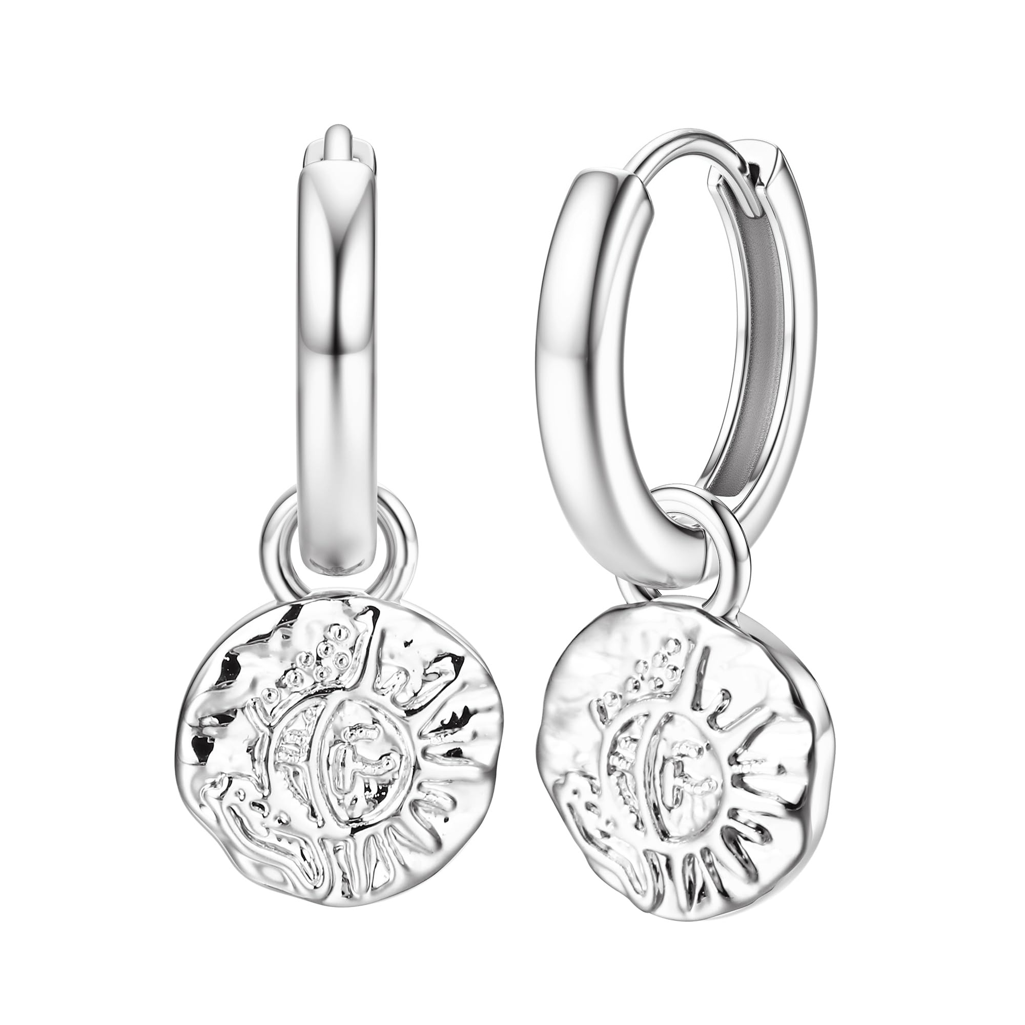S925 Sterling Silver Post Earrings Lightweight Drop Dangle Hoop Hypoallergenic Sleeping Earrings For Women