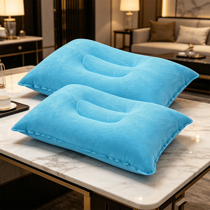 3pcs Inflatable Travel Pillow Set with Hooks