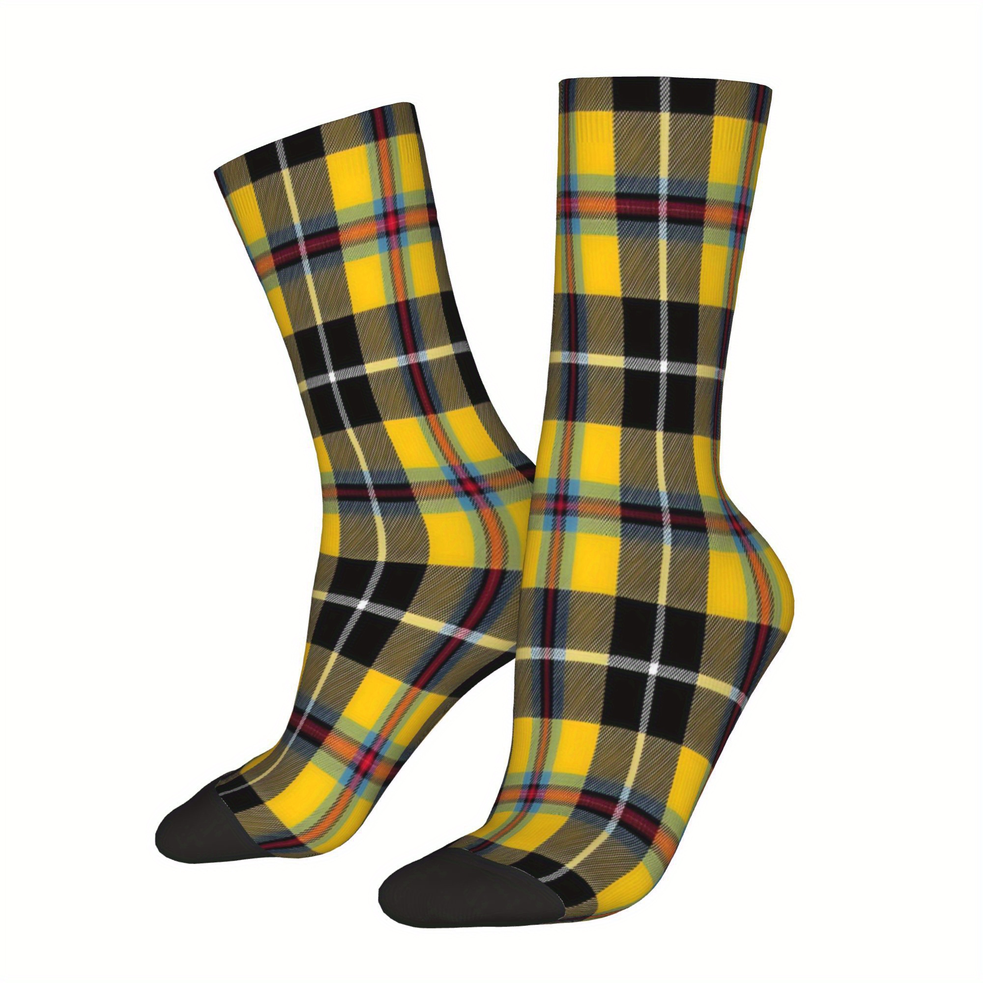 TEMU Cornih Funny Novelty Socks For Men With Full-body Print - Breathable Cool Suitable For Gym, Workout & Casual Attire - Funny Gift (hand Wash/dry)